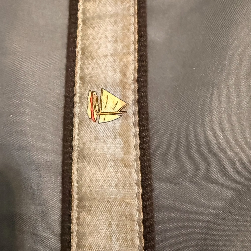 Vineyard Vines Kids Beige and Brown Sailboat Strap